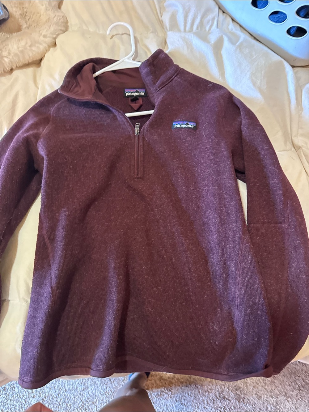 Patagonia Women's Burgundy Half-Zip Turtleneck Sweater